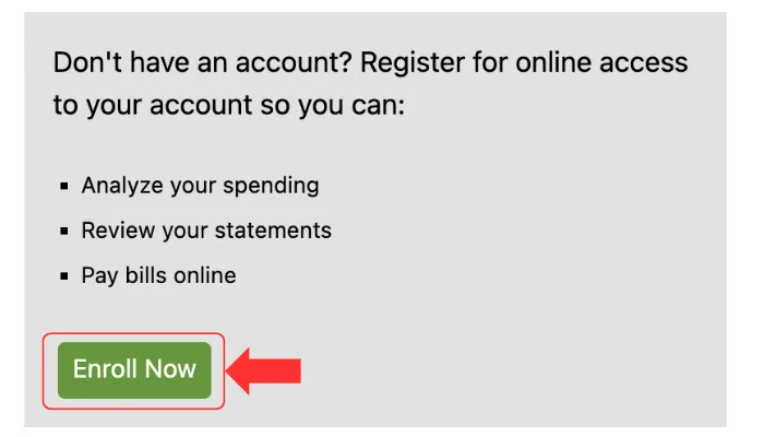 screenshot of enroll now screenshot of enroll now